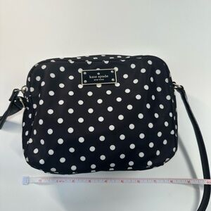 Kate Spade Black and White Polka Dot Crossbody Bag